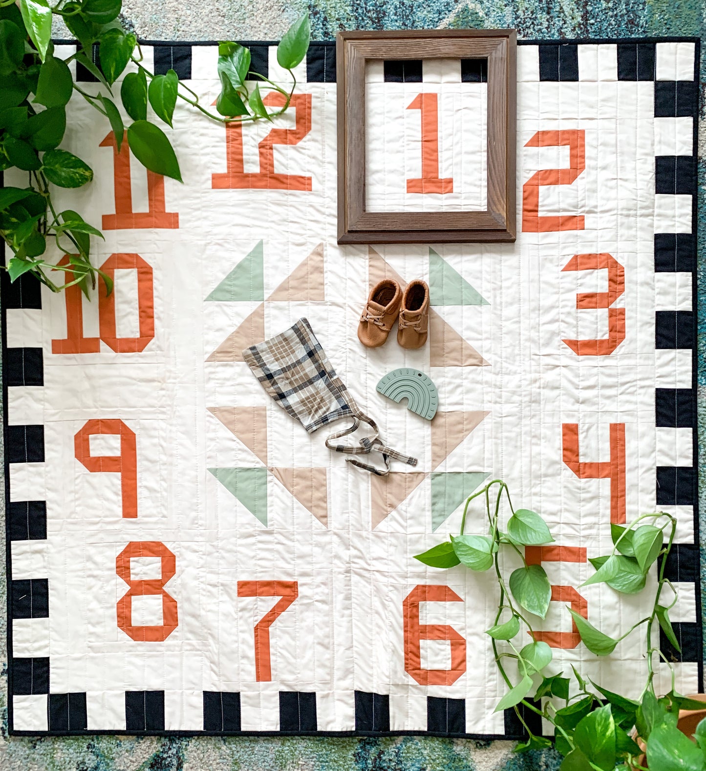 "Let's Grow" Milestone Quilt pattern - PDF