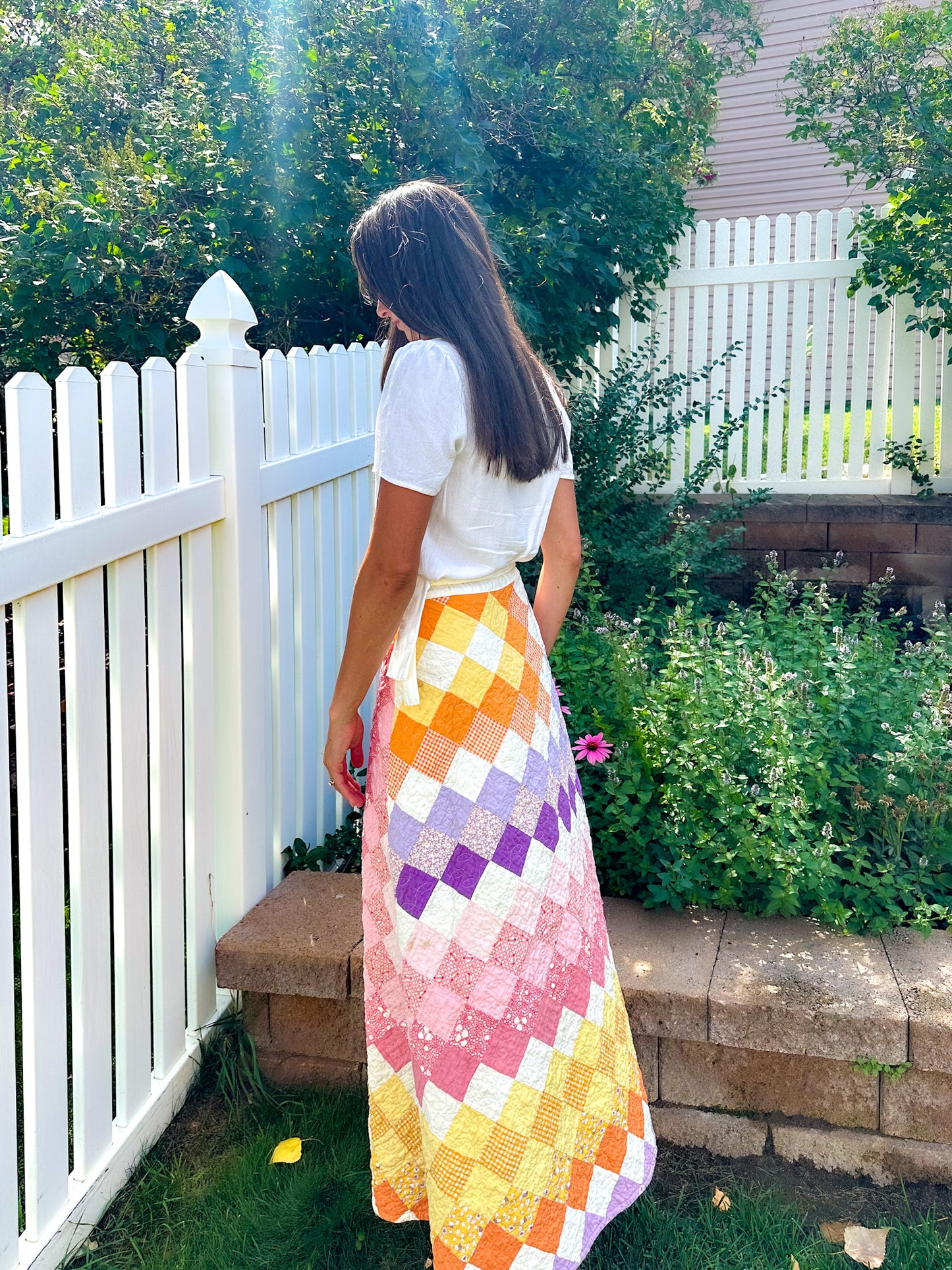 Quilted Wrap Skirt - Paper Pattern