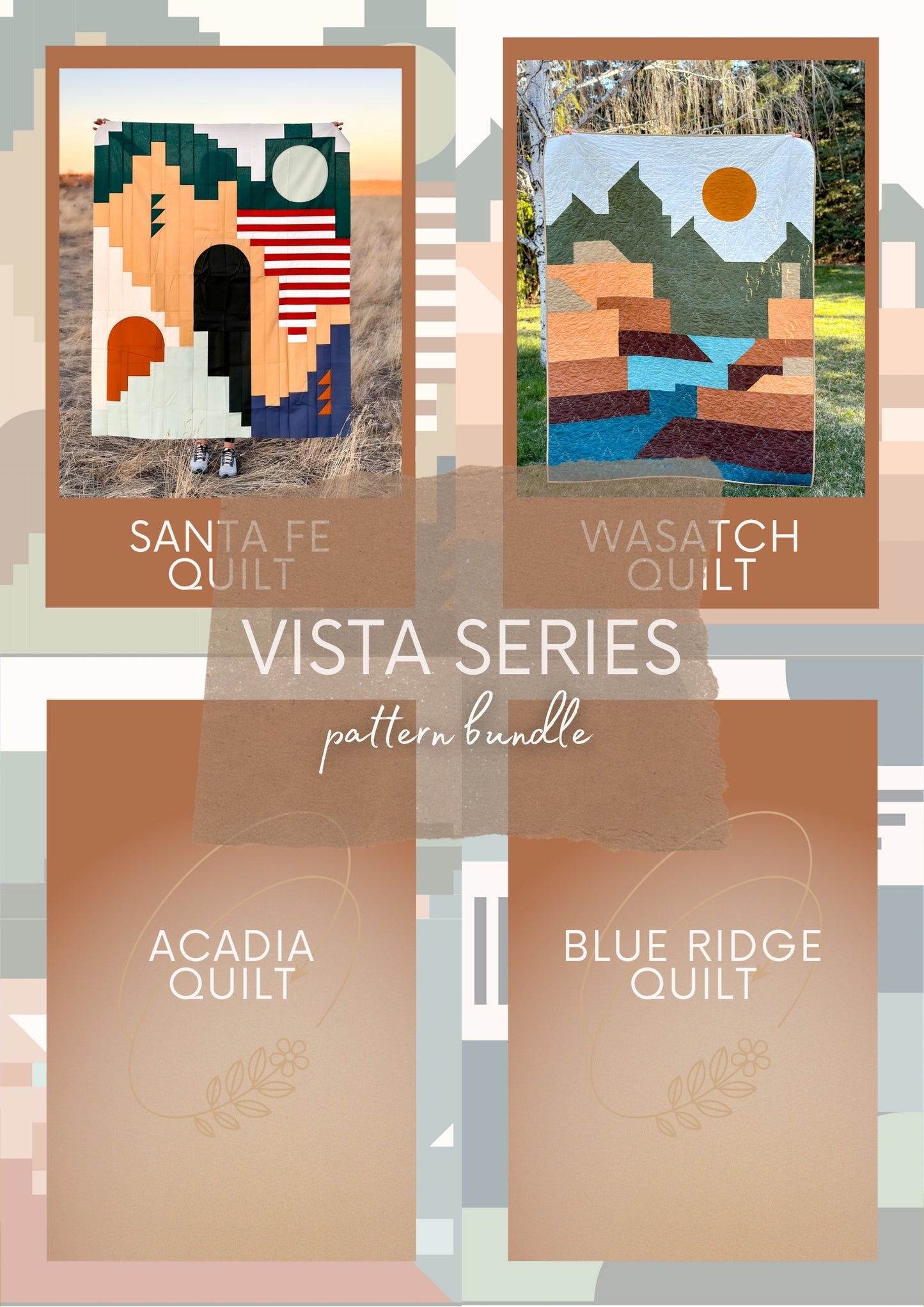 Vista Series quilt pattern bundle