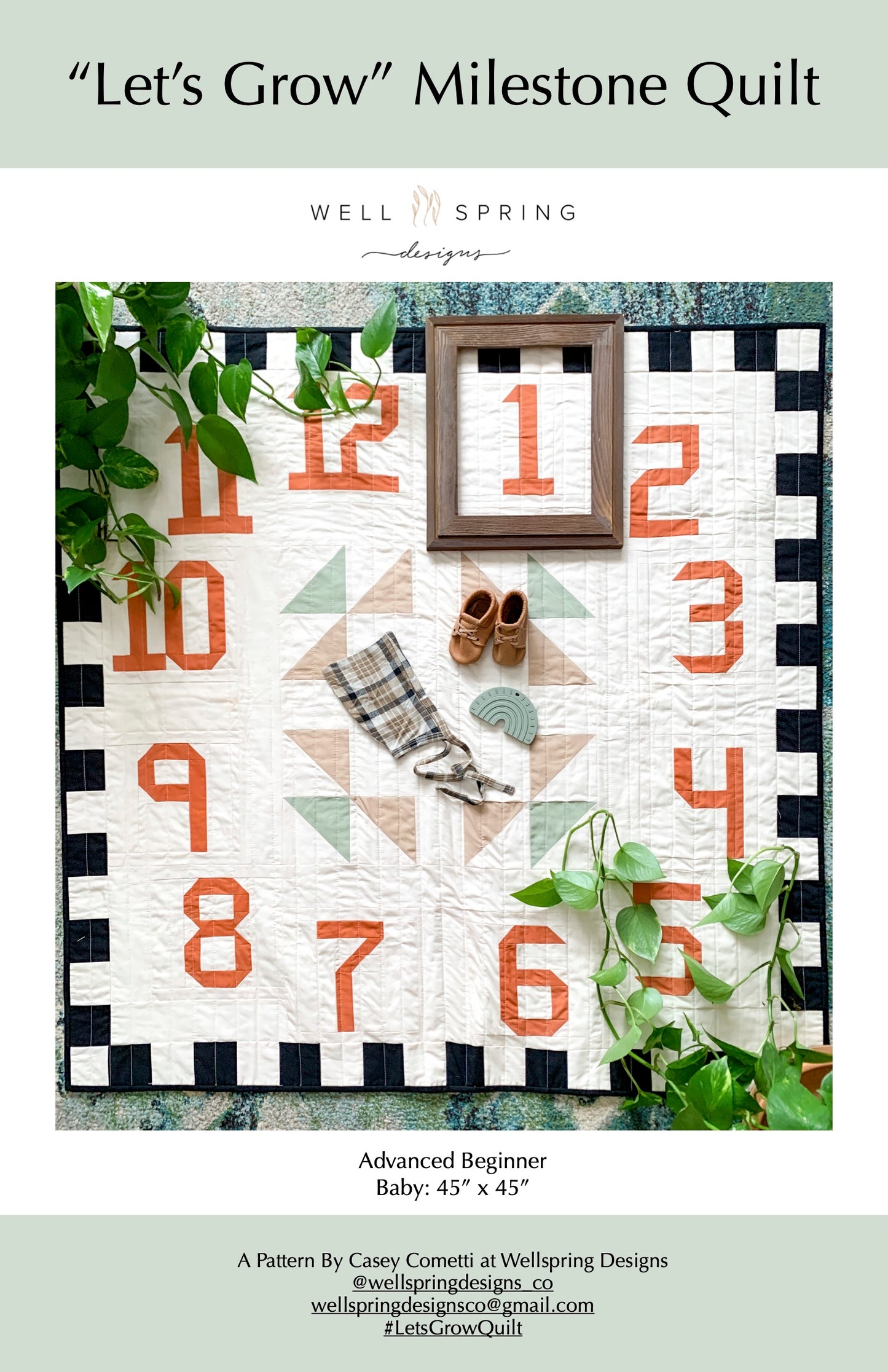 "Let's Grow" Quilt - Paper Pattern