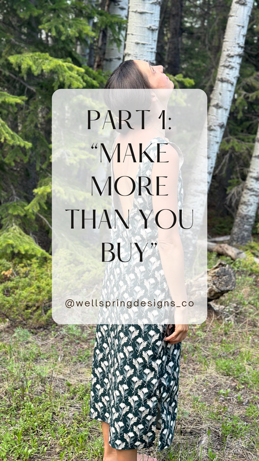 "MAKE MORE THAN YOU BUY" Summer Challenge of Handmade Clothing - Part 1