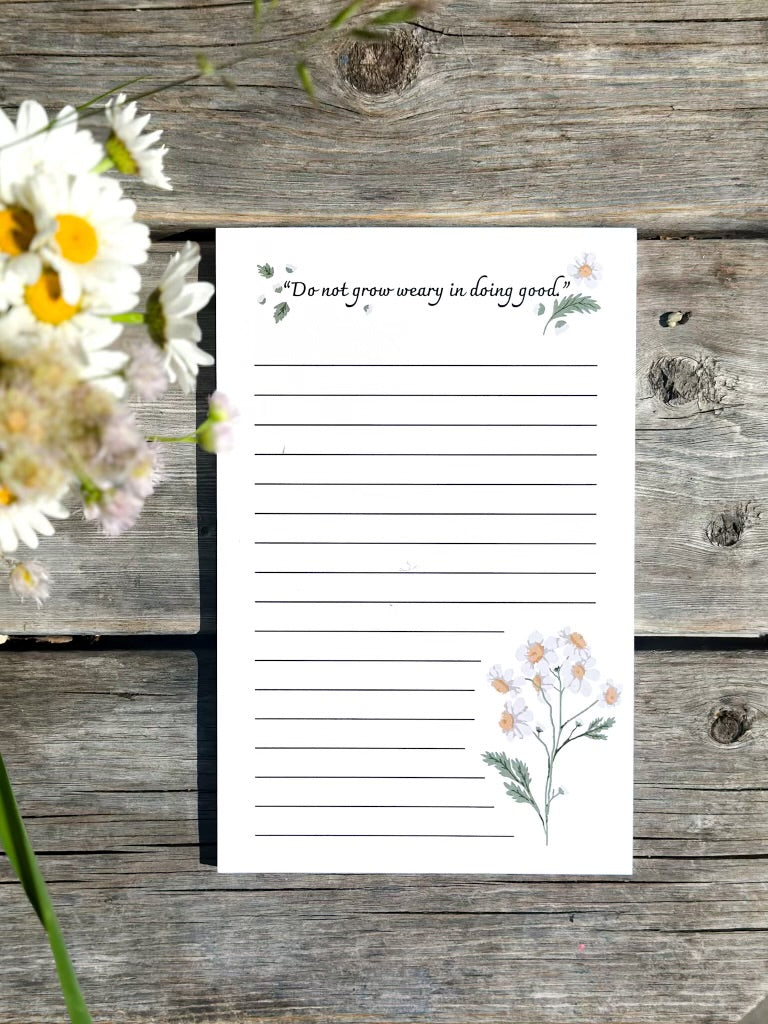 Floral Notepad