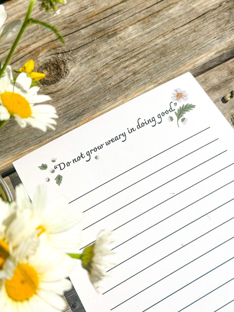 Floral Notepad