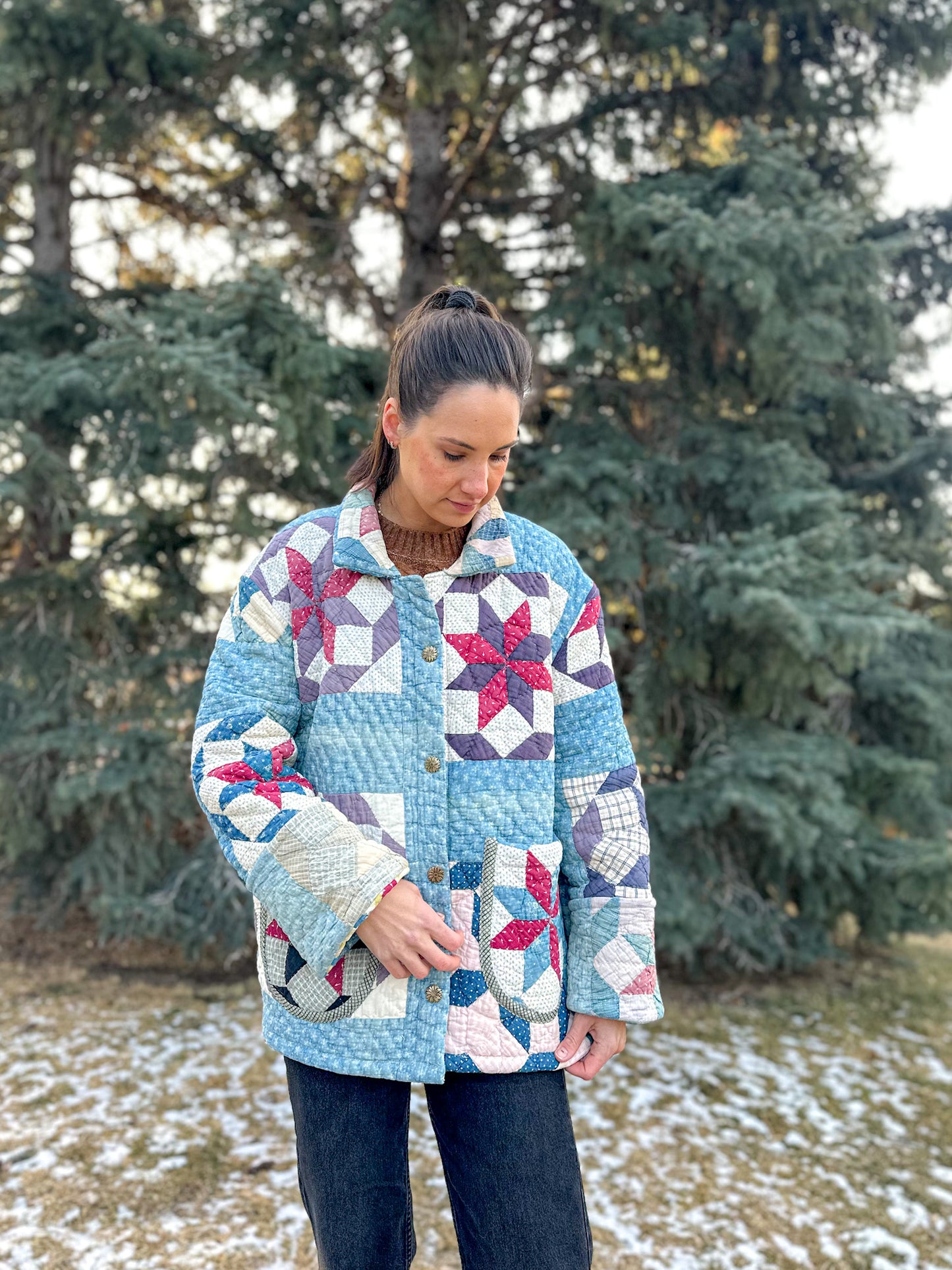 Quilted Chore Coat - Digital Download