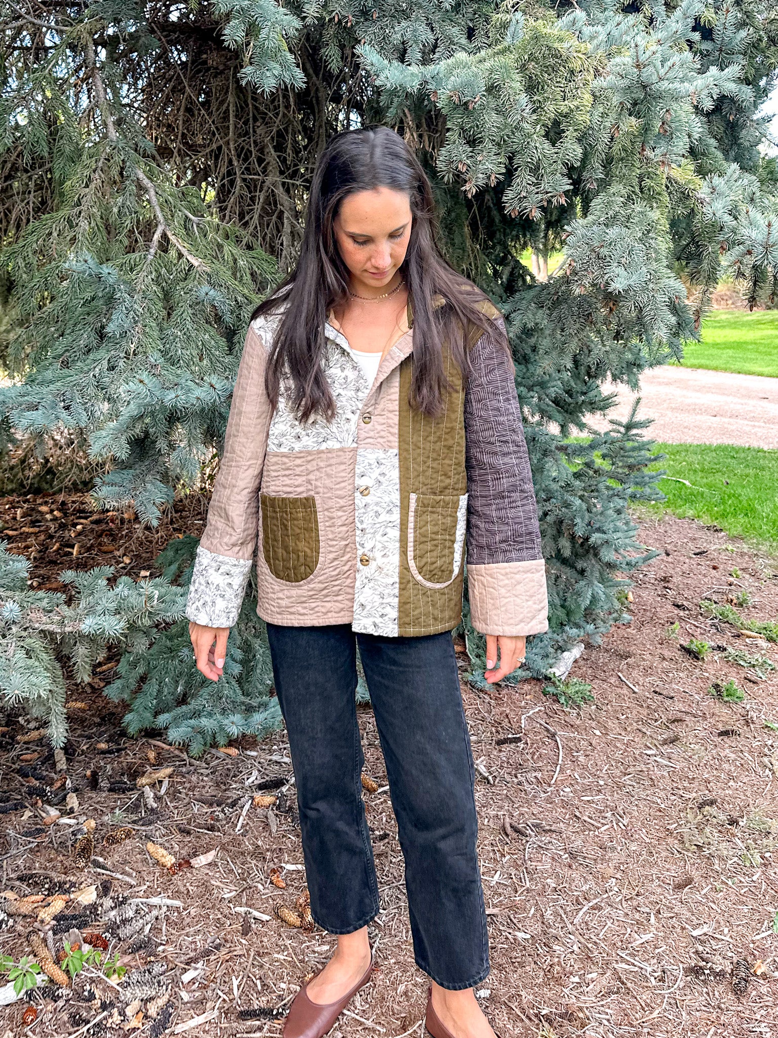 Quilted Chore Coat - Paper Pattern – Wellspring Designs