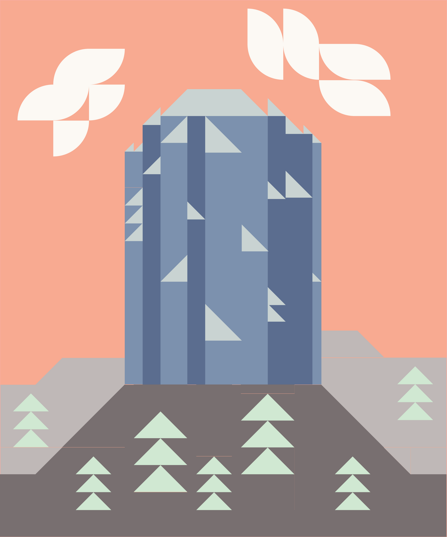 Devil's Tower Quilt pattern - PDF