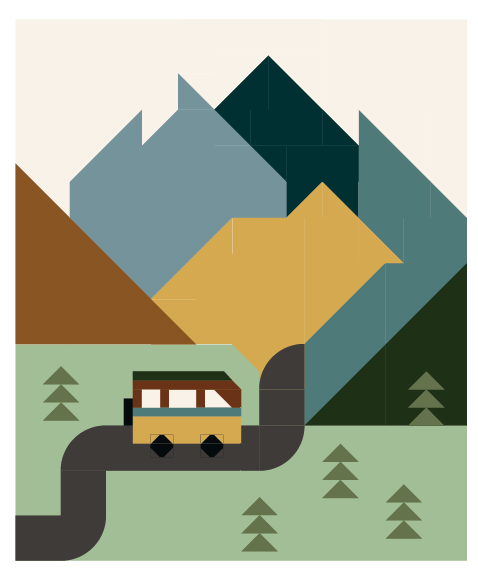 Yellowstone Quilt pattern - PDF